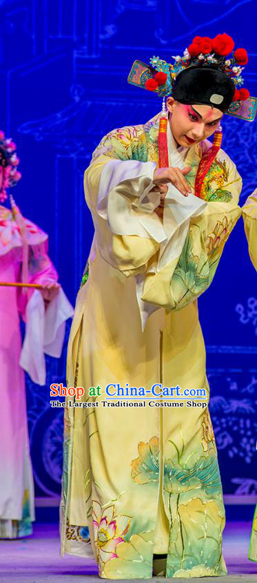 Chinese Kun Opera Niche Nan Ke Dream Garment and Headwear Kunqu Opera Costumes Xiaosheng Scholar Apparels Clothing