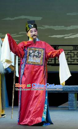 Chinese Kun Opera Official Apparels Garment Costumes and Headwear Kunqu Opera the Legend of Washing the Silk Gauze Clothing