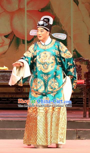 Chinese Huangmei Opera Scholar Female Consort Prince Garment Costumes and Headwear An Hui Opera Young Male Apparels Official Clothing
