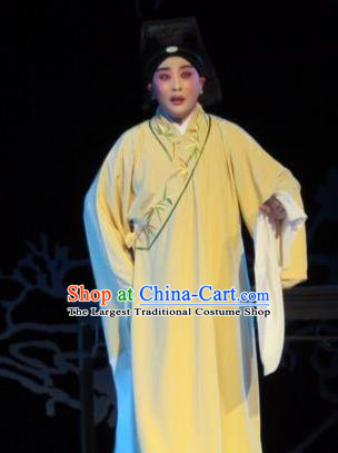Liang Xiao Chinese Ping Opera Niche Costumes and Headwear Pingju Opera Xiaosheng Apparels Scholar Di Renjie Clothing