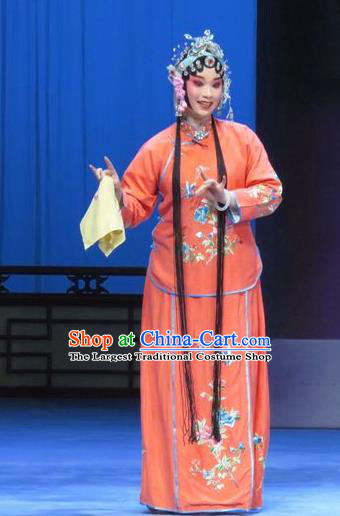 Chinese Ping Opera Young Female Costumes Apparels and Headpieces Traditional Pingju Opera Diva Actress Dress Garment