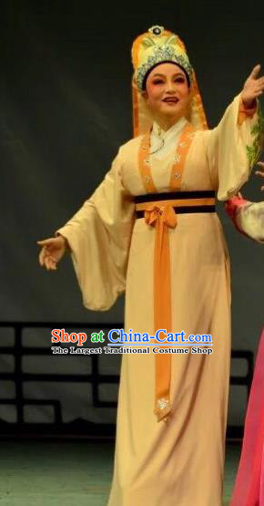 Chinese Yue Opera Scholar Niche Costumes and Headwear Shaoxing Opera Chunh Yang Young Man Li Menglong Apparels Garment