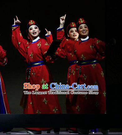 Liu Yong Chinese Yue Opera Figurant Wu Sheng Poet Garment and Headwear Shaoxing Opera Martial Male Red Apparels Costumes