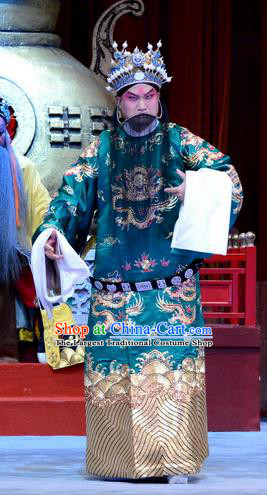 Chinese Ping Opera Laosheng Palm Civet for Prince Costumes and Headwear Pingju Opera Elderly Man Apparels Clothing