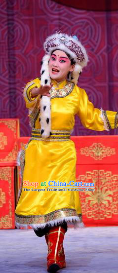 Return to the Han Dynasty Chinese Peking Opera Wa Wa Sheng Garment Costumes and Headwear Beijing Opera Young Boy Apparels Prince Clothing