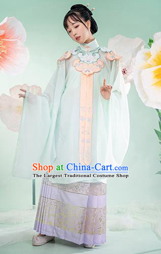 Chinese Ancient Royal Princess Hanfu Dress Palace Lady Apparels Traditional Ming Dynasty Blouse and Skirt Historical Costumes Complete Set