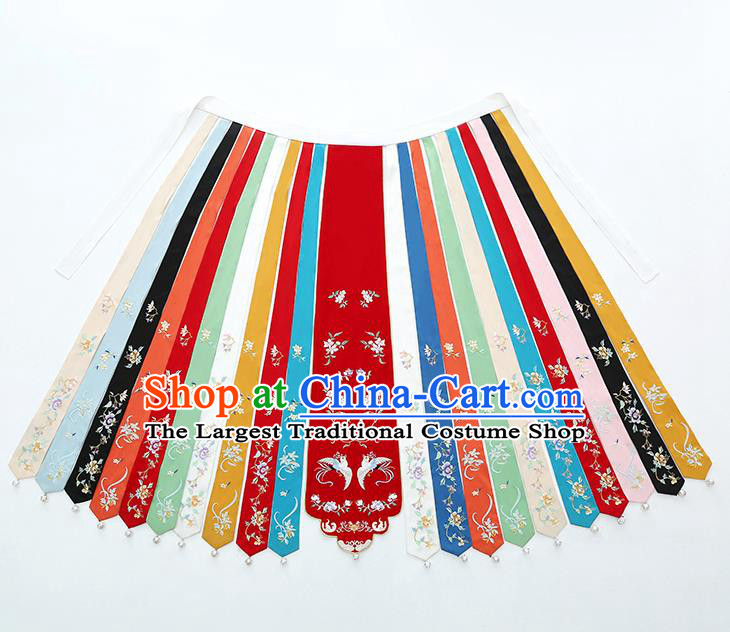 Chinese Traditional Ming Dynasty Nobility Female Historical Costumes Ancient Patrician Lady Embroidered Hanfu Dress Royal Princess Garment