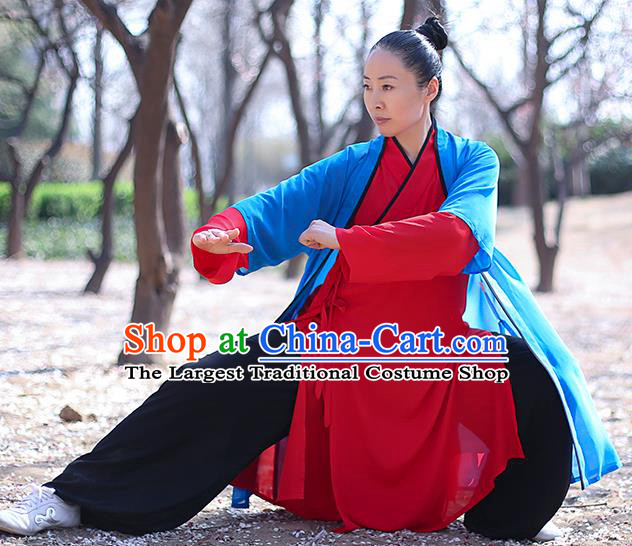 Chinese Traditional Professional Martial Arts Training Costume Top Grade Tai Ji Performance Uniforms Tai Chi Competition Outfits