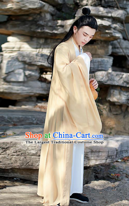 Chinese Traditional Jin Dynasty Scholar Hanfu Clothing Ancient Drama Swordsman Garment Historical Costumes for Men