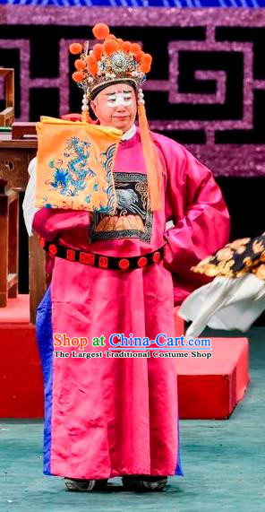 Qin Xianglian Chinese Sichuan Opera Eunuch Apparels Costumes and Headpieces Peking Opera Court Servant Garment Clothing