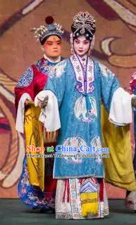 Chinese Beijing Opera Court Woman Xi Shi Apparels Costumes and Headdress Traditional Peking Opera Hua Tan Dress Garment