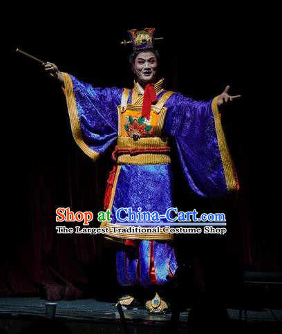 Ni Chang Chang Ge Chinese Hubei Hanchu Opera Xiaosheng Apparels Costumes and Headpieces Traditional Han Opera Young Male Garment Clothing