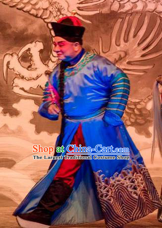Prince Rui and Concubine Zhuang Chinese Guangdong Opera Palace Servant Apparels Costumes and Headpieces Traditional Cantonese Opera Garment Qing Dynasty Eunuch Clothing