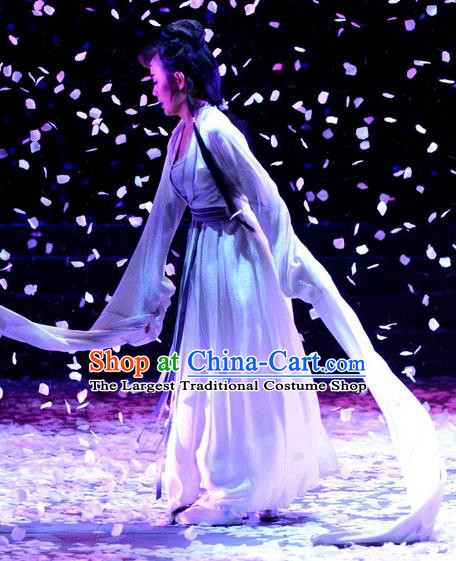 Chinese Historical Drama Phoenix Hairpin Ancient Actress Garment Costumes Traditional Stage Show Dress Young Mistress Tang Wan Apparels and Headdress
