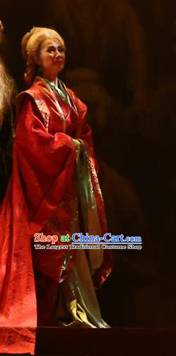 Chinese Historical Drama King of Nanyue Ancient Queen Garment Costumes Traditional Stage Show Countess Dress Han Dynasty Princess Consort Apparels and Headpieces
