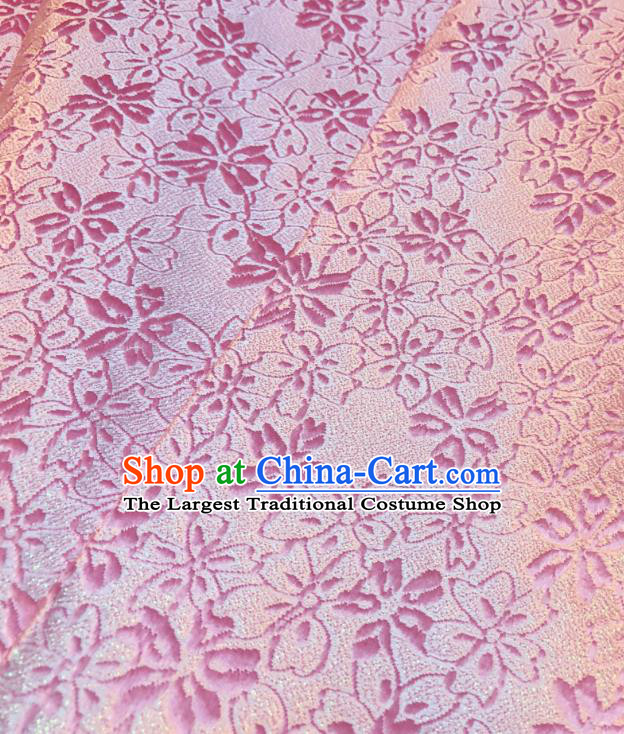 Asian Chinese Traditional Pattern Design Pink Brocade Silk Fabric Tang Suit Tapestry Satin Material DIY Cheongsam Damask