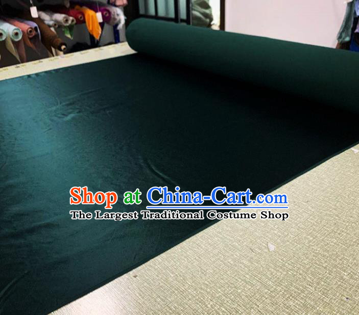 Chinese Cheongsam Classical Dark Green Watered Gauze Asian Top Quality Silk Material Cloth Fabric