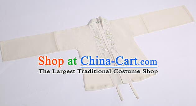 Traditional Chinese Song Dynasty Noble Lady Costumes Ancient Patrician Girl Hanfu Dress Embroidered BeiZi Blouse and Skirt Full Set