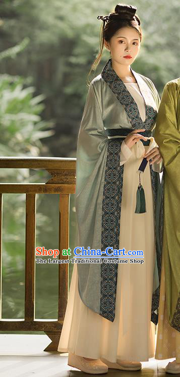 Ancient China Southern and Northern Dynasties Historical Clothing Traditional Court Lady Hanfu Dress