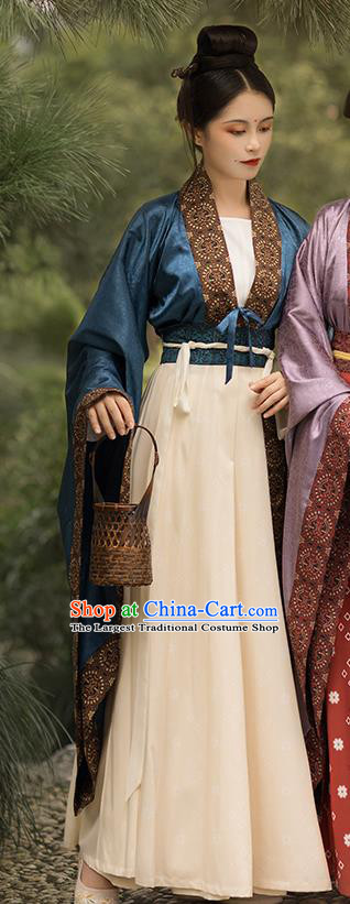 China Ancient Court Maid Hanfu Dress Traditional Southern and Northern Dynasties Palace Lady Historical Clothing Full Set