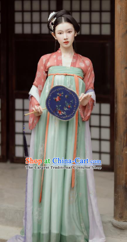 China Ancient Palace Lady Hanfu Dress Traditional Tang Dynasty Noble Beauty Clothing