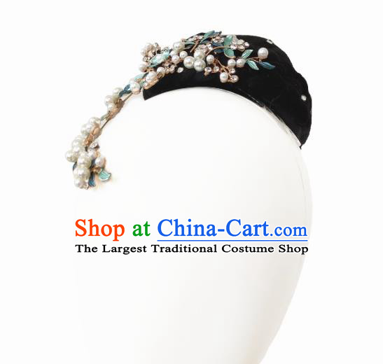 China Traditional Ethnic Peacock Dance Wig Chignon Dai Nationality Folk Dance Hair Accessories