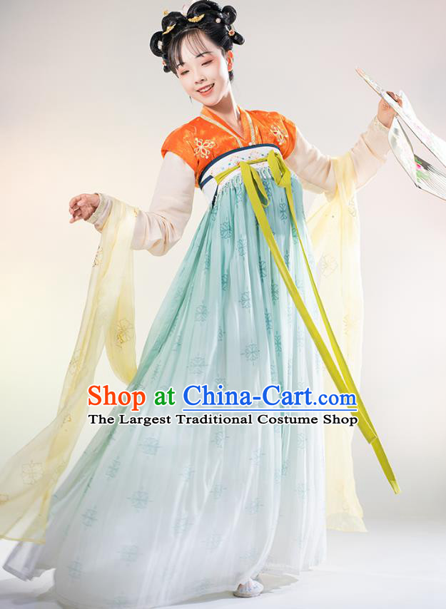 China Ancient Palace Infanta Hanfu Dress Traditional Tang Dynasty Royal Princess Tai Ping Historical Clothing