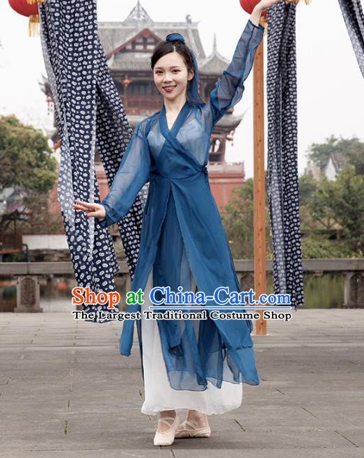 Traditional China Classical Dance Outfits Martial Arts Stage Show Costumes Fan Dance Clothing