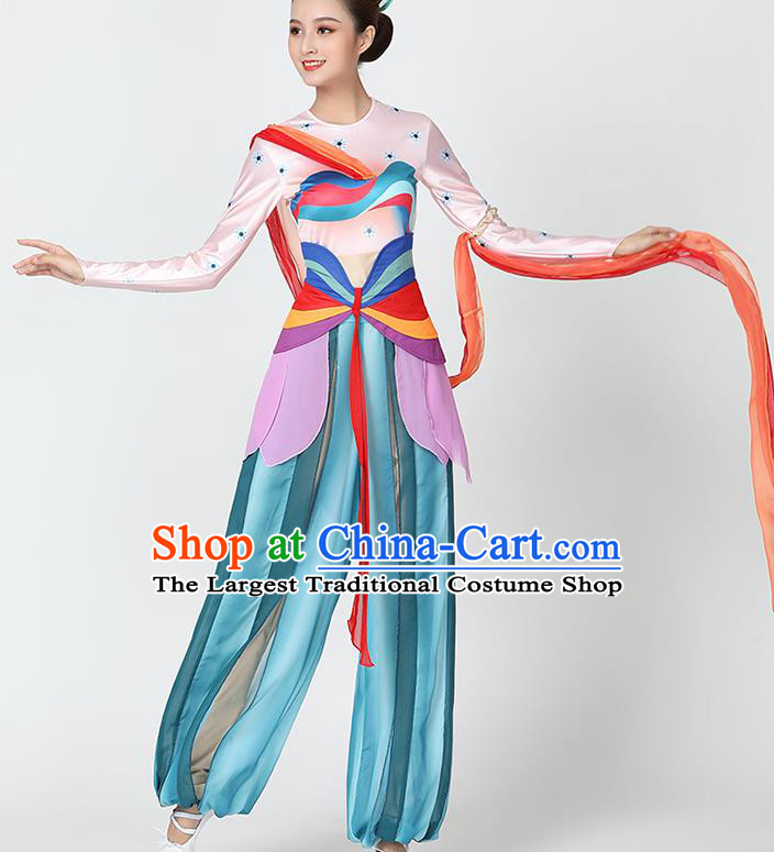 China Classical Dance Stage Performance Outfits Traditional Flying Apsaras Dance Costume