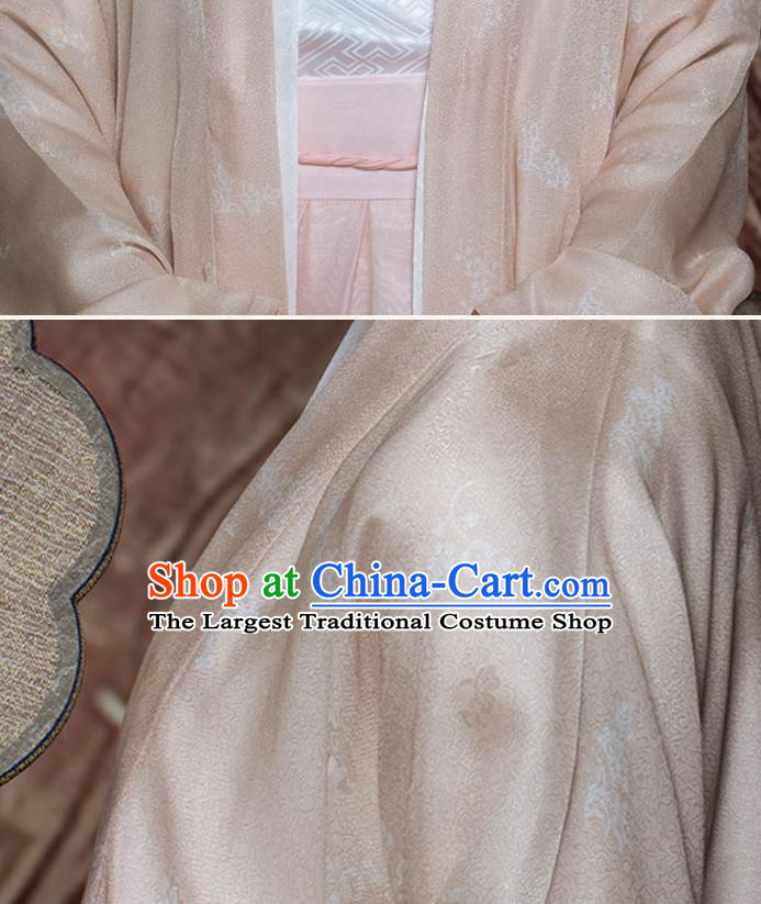 China Traditional Song Dynasty Young Mistress Historical Clothing Ancient Patrician Lady Hanfu Costumes