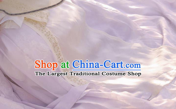 China Ancient Patrician Woman Clothing Traditional Embroidered Hanfu Dress Song Dynasty Noble Beauty Historical Costumes Full Set