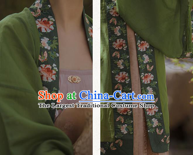 China Traditional Song Dynasty Nobility Lady Dress Clothing Ancient Royal Princess Embroidered Hanfu Costumes
