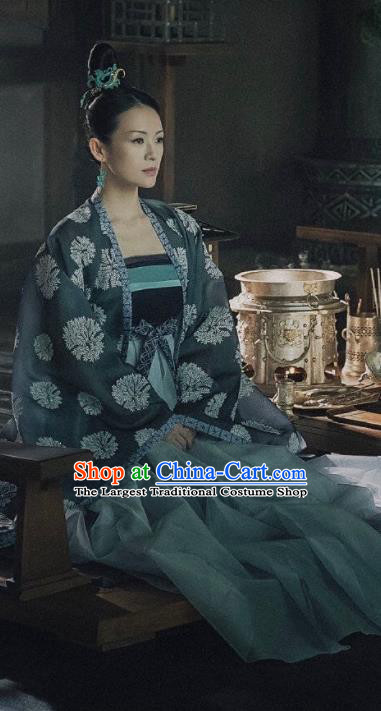 China Ancient Hanfu Dress Clothing Drama The Rebel Princess Zhang Ziyi Garment Costumes and Headdress