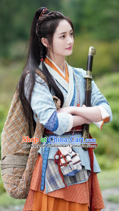 China Traditional Apparels Wuxia Drama The Legend of Fei Li Yan Clothing Ancient Swordswoman Garment Costumes