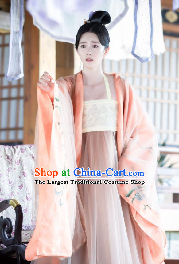 Drama The Romance of Tiger and Rose China Ancient Clothing Princess Chen Yuanyuan Garment Costumes Traditional Hanfu Dress