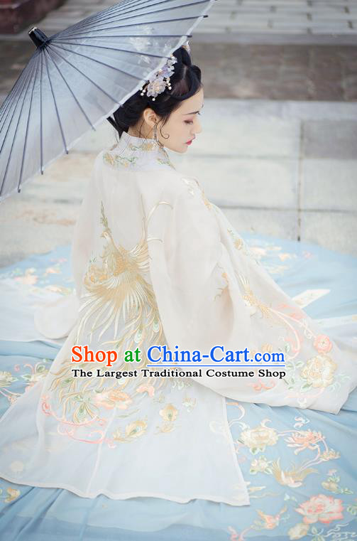Ancient China Jin Dynasty Royal Princess Historical Costumes Traditional Embroidered Hanfu Clothing for Women