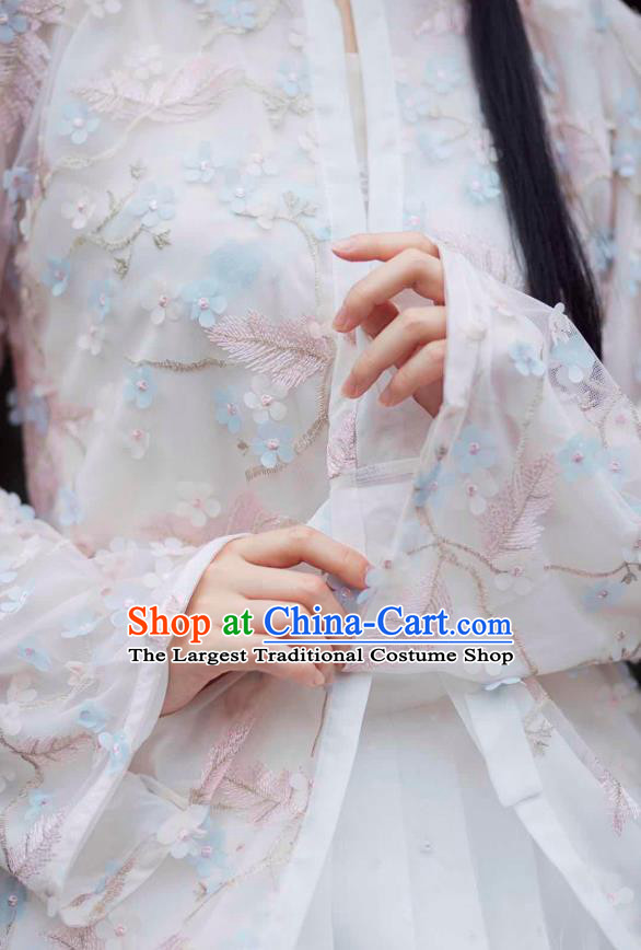 Chinese Traditional Ming Dynasty Civilian Female Historical Costumes Ancient Commoner Lady Hanfu Dress Clothing