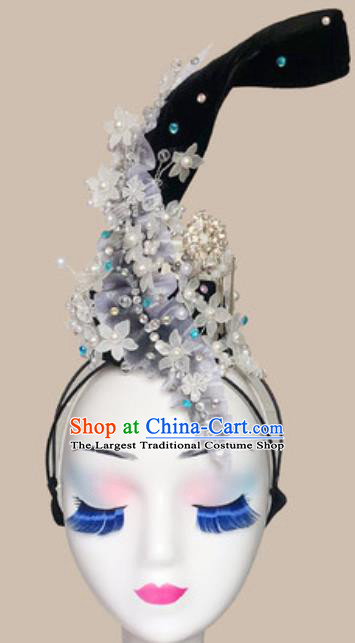 China Handmade Beauty Dance Wigs Chignon Traditional Classical Dance Hair Accessories