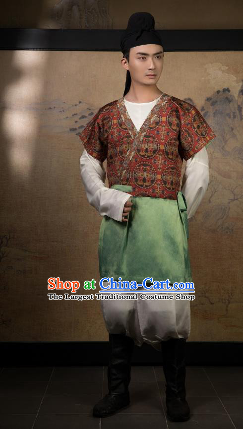 China Ancient Garment Traditional Tang Dynasty Swordsman Hufu Clothing