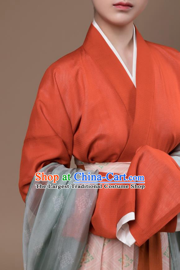 China Traditional Early Tang Dynasty Historical Costumes Ancient Court Lady Hanfu Garment Complete Set