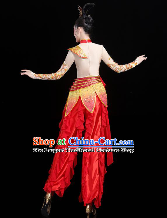 China Traditional New Year Yangko Dance Clothing Folk Dance Drum Dance Outfits