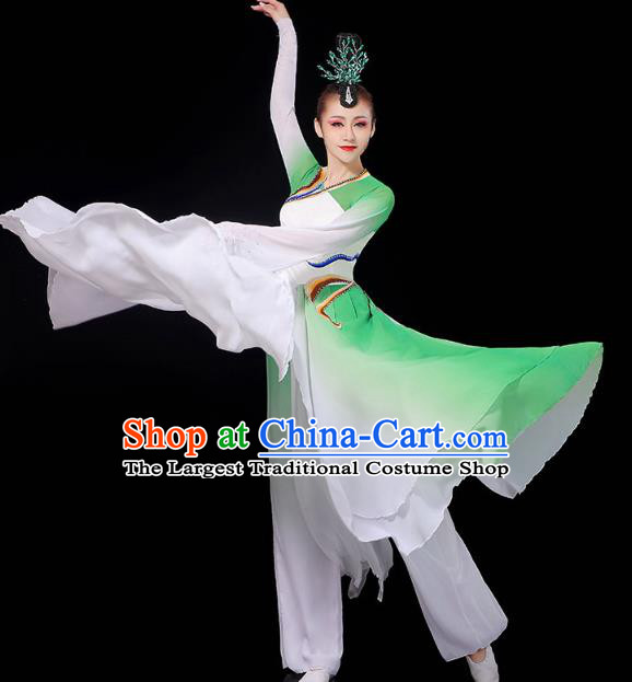 China Palace Fan Dance Clothing Classical Dance Dress Traditional Umbrella Dance Garment