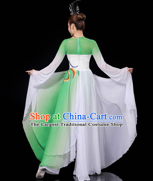 China Palace Fan Dance Clothing Classical Dance Dress Traditional Umbrella Dance Garment