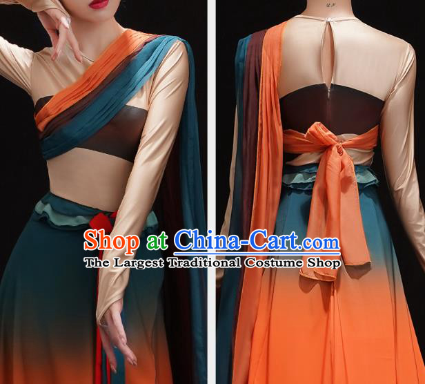Chinese Classical Dance Clothing Traditional Dunhuang Flying Apsaras Dance Dress Goddess Group Dance Outfits