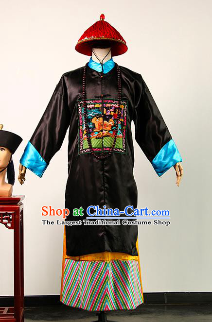 Chinese Ancient Official Uniform TV Empresses in the Palace Wen Shichu Robe Qing Dynasty Imperial Physician Clothing