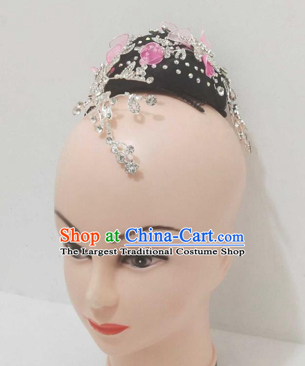 Chinese Classical Dance Wigs Woman Solo Dance Hair Accessories Traditional Stage Performance Hairpieces