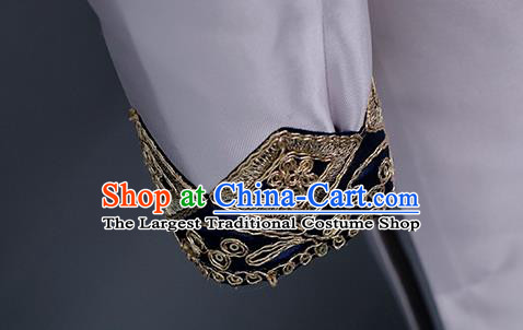 Top China Boys Catwalks Wear Children Tang Suit Clothing Classical Dance Costumes Kid Chorus Lilac Uniforms