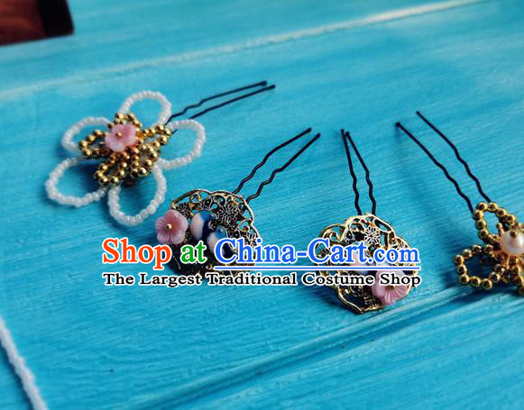 Chinese Qing Dynasty Court Lady Hair Stick Ancient Princess Hairpins Traditional Hair Accessories