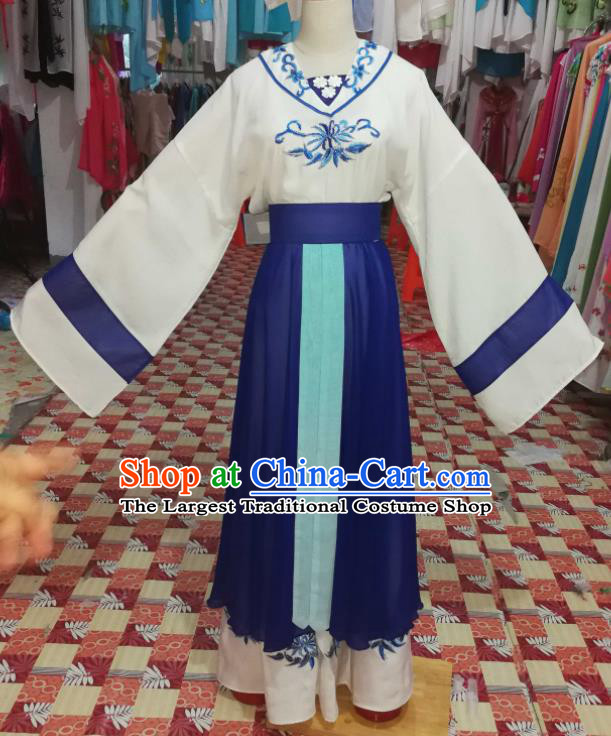 China Guangdong Opera Actress Dress Outfits Traditional Peking Opera Actress Clothing Ancient Country Woman Garment Costumes
