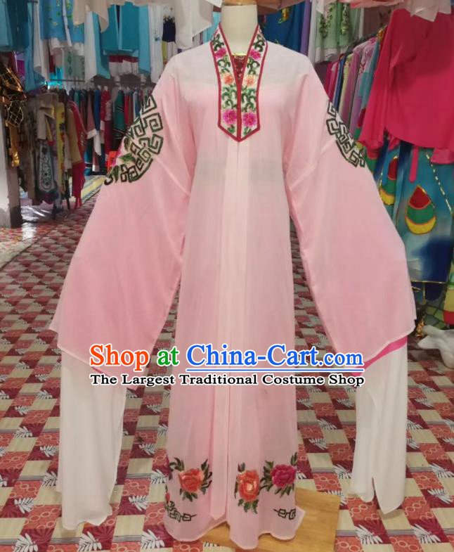 China Traditional Opera Childe Clothing Shaoxing Opera Scholar Garment Costumes Beijing Opera Young Male Pink Robe Uniforms